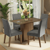 Juego de Comedor con Mesa y 4 Sillas Madesa Zion MS