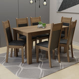 Juego de Comedor con Mesa y 6 Sillas Madesa Medelin MN