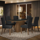 Juego de Comedor Mesa y 6 Sillas Madesa Oxford Luciana MN