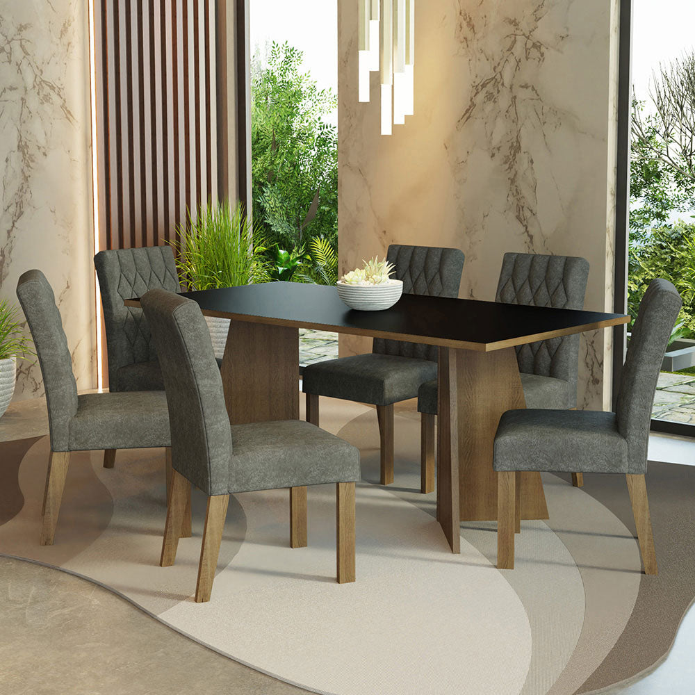 Mesa de Comedor con Mesa y 6 Sillas Madison Madesa MG