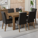 Mesa de Comedor con Mesa y 6 Sillas Madesa Allegro MN 01