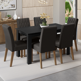Mesa de Comedor con Mesa y 6 Sillas Madesa Allegro NN 01