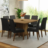 Juego de Comedor con Mesa y 8 Sillas Madesa Oxford Doris MM