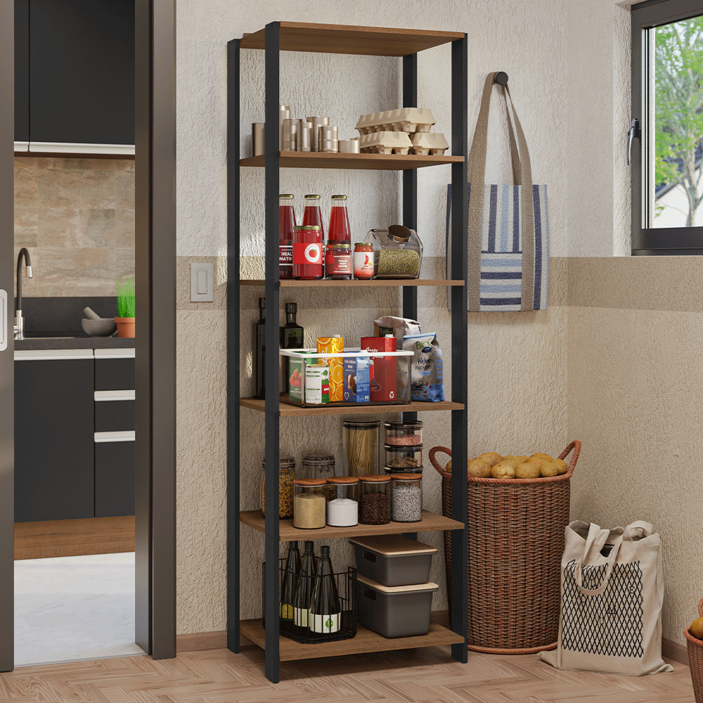 Estante Multiuso para Cocina 59 cm Marrón Madesa