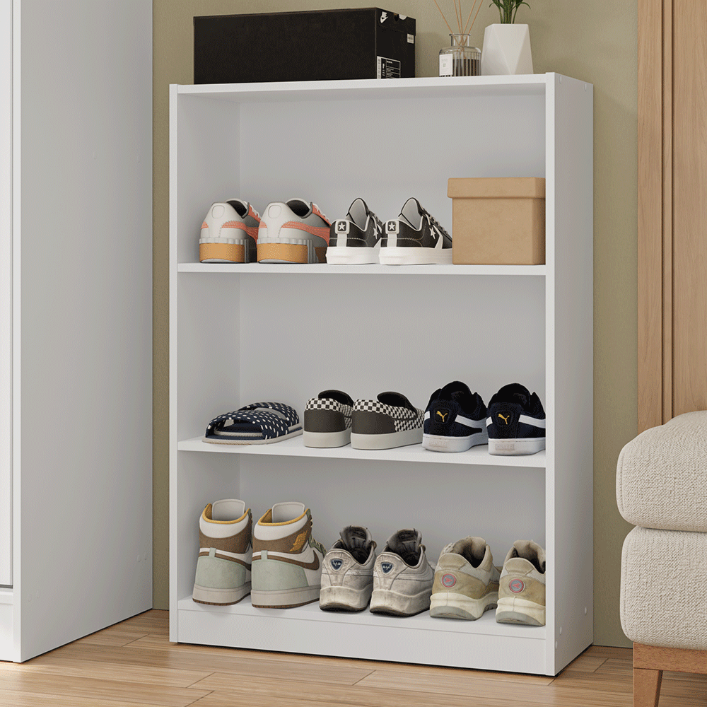 Estante Zapatero 3 Repisas Sin Puertas Blanco Madesa