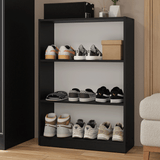 Estante Zapatero 3 Repisas Sin Puertas Negro Madesa