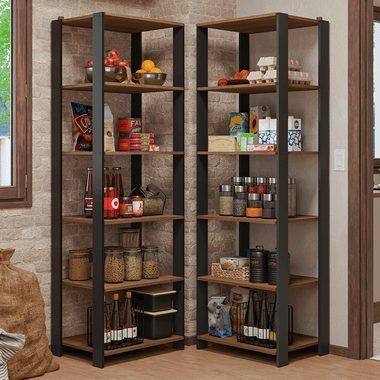 Estante Multiuso para Cocina 118 cm Marrón/Negro Madesa