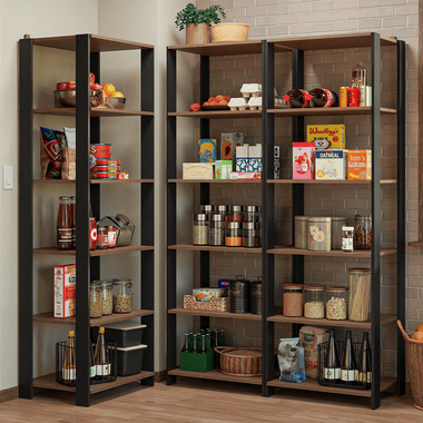 Estante Multiuso para Cocina 177 cm Marrón/Negro Madesa