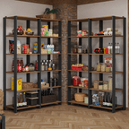 Estante Multiuso para Cocina 236 cm Marrón/Negro Madesa