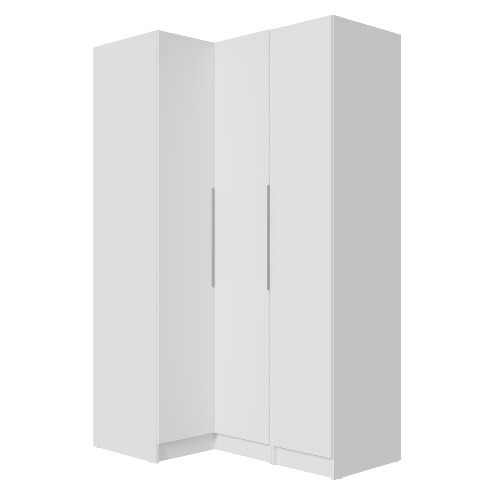 Dormitorio Completo Matrimonial Esquinero 3 Puertas Blanco Neo Madesa