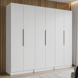 Placard Modular 240 cm 6 Puertas 4 Cajones Blanco Neo Madesa 01