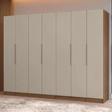 Placard Modular 280 cm 7 Puertas 4 Cajones Marrón/Crema Neo Madesa 01