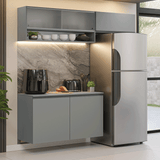 Cocina compacta Flotante 200cm Gris Nice Madesa XA07