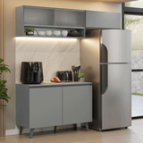 Cocina compacta 200cm Gris Nice Madesa XA09