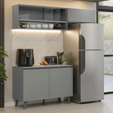 Cocina compacta 200cm Gris Nice Madesa XA10