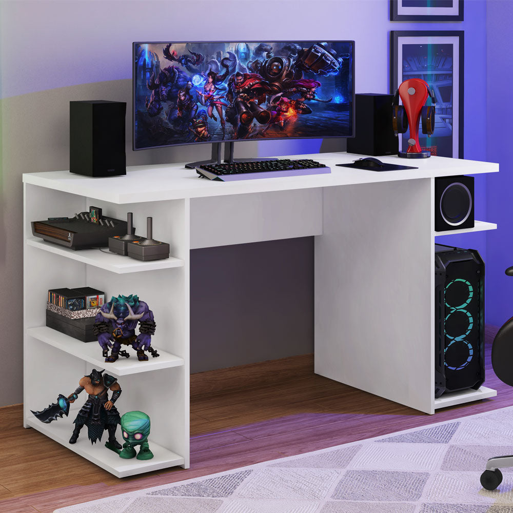 Mesa Gamer Escritorio 9409 Madesa Blanco