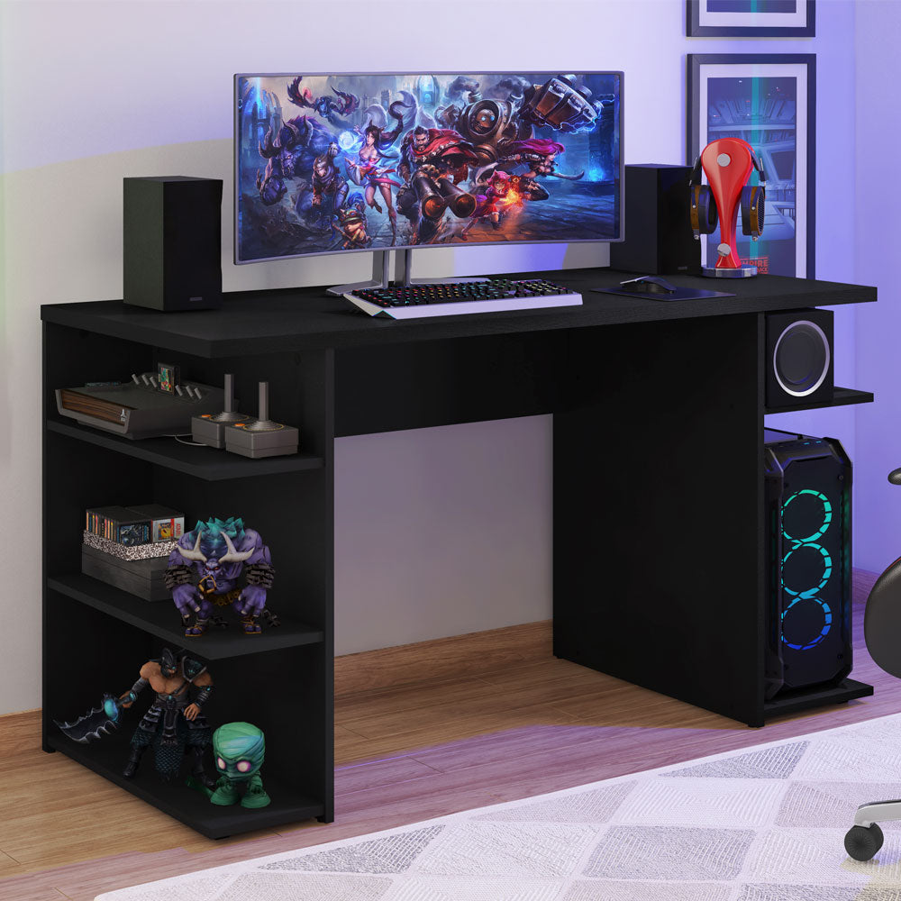 Mesa Gamer Escritorio 9409 Madesa Negro