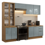 Combo completo de Cocina con Cristalero 270 cm Madesa Lux MG 04