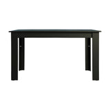 Mesa de Comedor Rectangular Tapa de Madera 5231 Negro