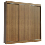 Placard Ropero Casal Madesa Kansas 3 Puertas Corredizas 3 Cajones Marrón
