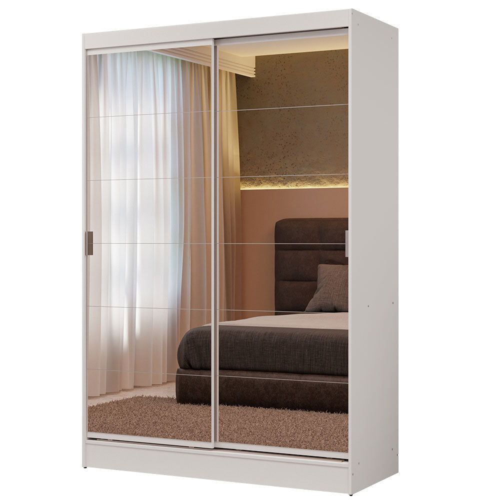 Placard Soltero Luke 2 Puertas Corredizas Con Espejos