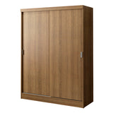 Placard Infantil Nick 120 cm 2 Puertas Corredizas 2 Cajones Marrón Madesa