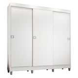 Ropero Placard Madesa Napoli 3 Puertas con Patas Blanco