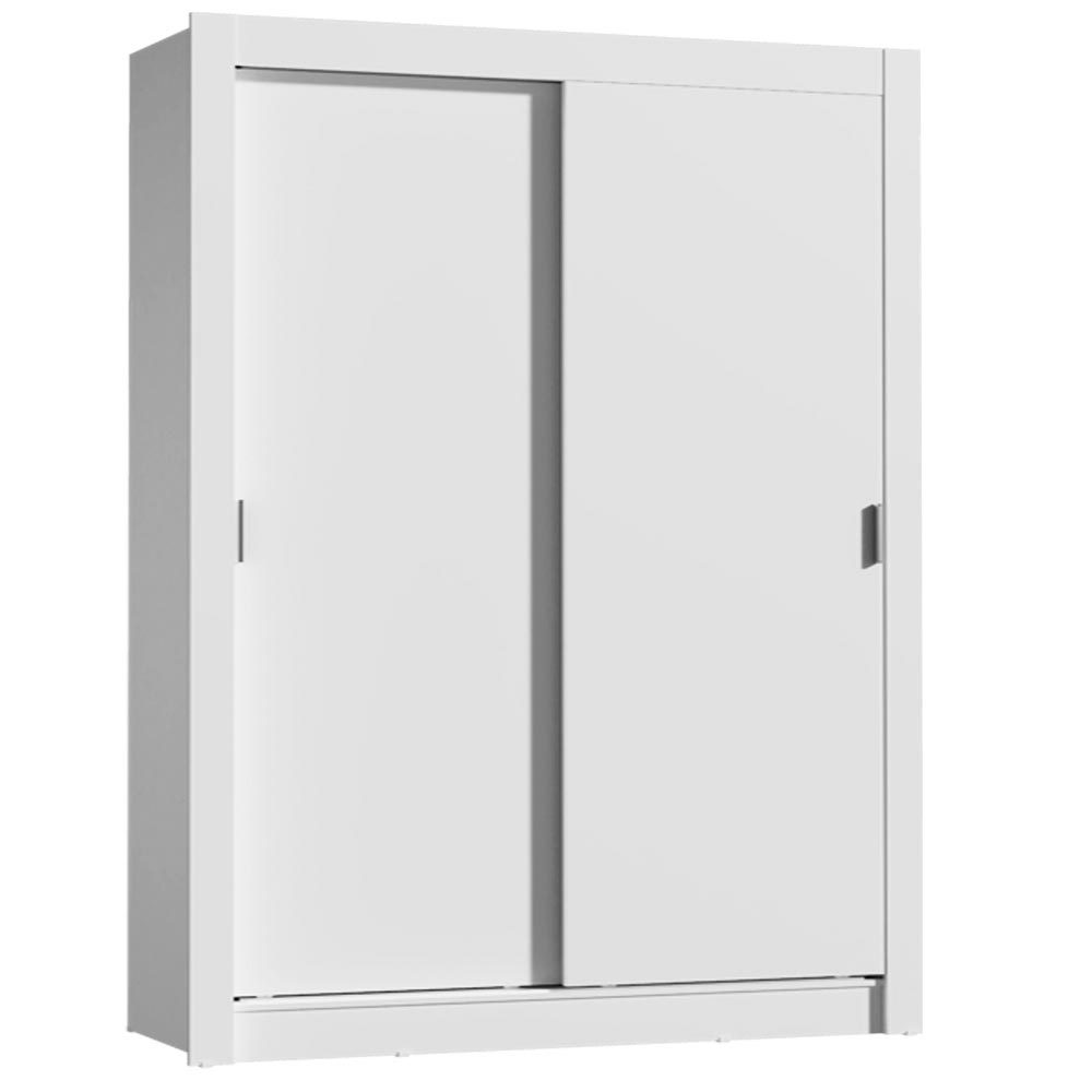Placard Soltero Dallas 2 Puertas Corredizas 2 Cajones Blanco