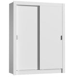 Placard Soltero Dallas 2 Puertas Corredizas 2 Cajones Blanco