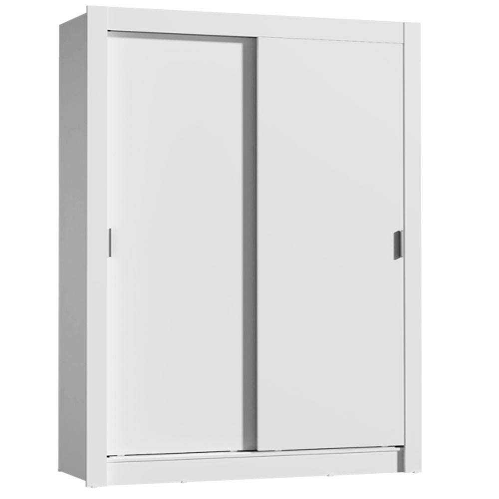 Placard Soltero Dallas Plus 2 Puertas Corredizas 4 Cajones Blanco