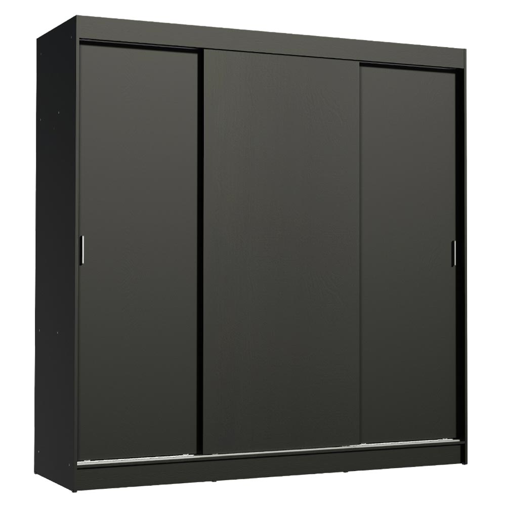 Placard Matrimonial Reno 3 Puertas Corredizas Negro