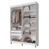 Placard Closet con Patas 2 Cajones 121 cm Blanco Venus Madesa