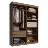 Placard Closet 2 Cajones 121 cm Marrón Venus Madesa