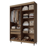 Placard Closet con Patas 2 Cajones 121 cm Marrón Venus Madesa