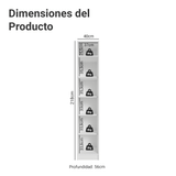 Placard Modulado 40 cm 1 Puerta Neo Blanco