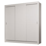 Placard Matrimonial 3 Puertas Corredizas Blanco Sublime