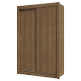 Placard Soltero 2 Puertas Corredizas 4 Cajones Marrón Vivare Plus
