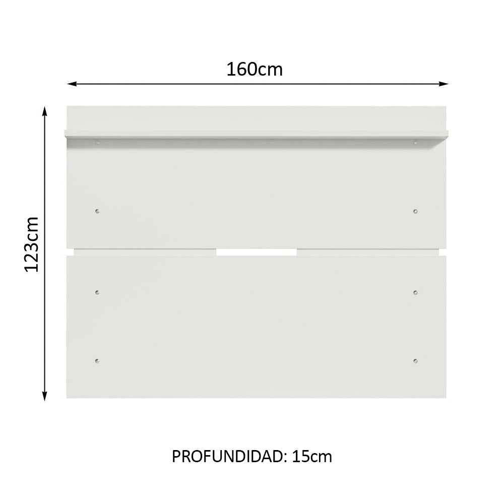 Panel para TV hasta 65 Pulgadas Madesa Blanco