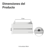 Combo 2 Cajones para Placard Modulado Neo Blanco Madesa