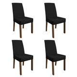 Combo 4 Sillas de comedor 4255 Marrón/Oxford Madesa