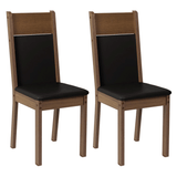 Kit 2 Sillas 4280 Marrón/Negro
