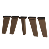 Kit con 5 Patas de Polipropileno Bronce para Cocinas Nice