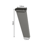 Kit con 4 Patas de Polipropileno para Cocinas Nice Gris Madesa
