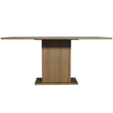 Mesa de Comedor Rectangular con Tapa de madera marrón/Gris 5275