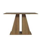 Mesa de Comedor Rectangular con Tapa de Madera 5383 Marrón/Crema
