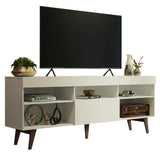 Rack para TV de hasta 75 pulgadas Lille Madesa 180 cm 1 Puerta Blanco