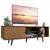 Rack para TV Madesa Dubai hasta 65 Pulgadas con patas Blanco