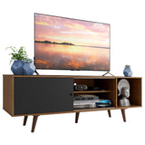 Rack para TV hasta 65 Pulgadas con Patas Marrón/Negro Dubai