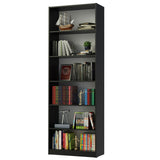 Biblioteca Organizador Madesa 6908 con 6 Nichos Negro