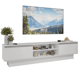Rack para TV hasta 80 Pulgadas 218 cm 2 Puertas Blanco Glamy Madesa